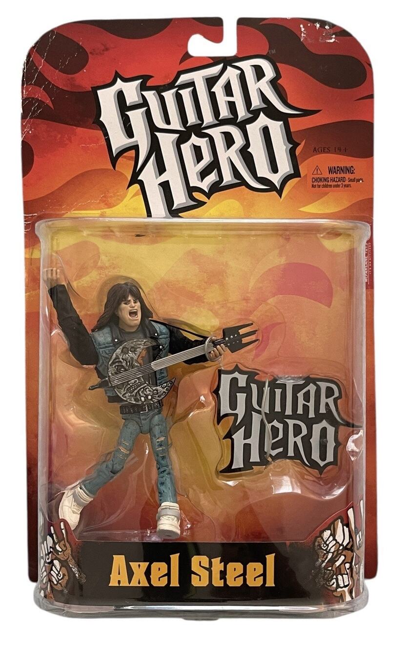 McFarlane Toys Guitar Hero Axel Steel Variant Rock Star Action Figure Series One